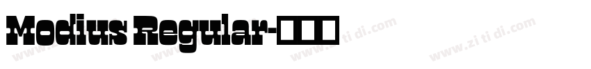 Modius Regular字体转换